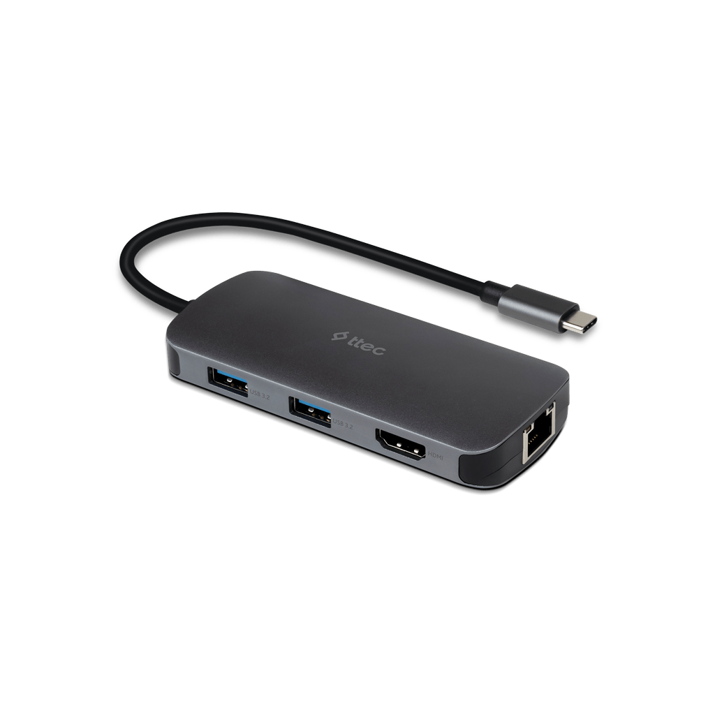 Ttec 8in1 Multiport Usb-c Hub Usb-c 100w Pd 3.0 + Hdmi + Gb Ethernet 